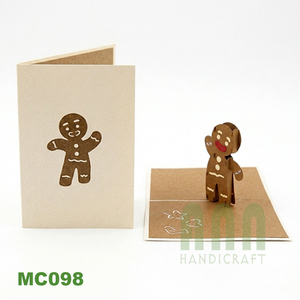 3D ป๊อปอัปโปสการ์ดวันหยุดคริสต์มาสและปีใหม่ชดเชยการพิมพ์ของที่ระลึกบัตรอวยพรและการ์ดขอบคุณ - Product Image 4
