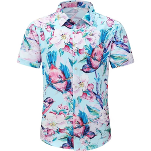 Chemise hawaïenne unisexe personnalisée à imprimé intégral, chemise décontractée d'été à fleurs Aloha à manches courtes, chemise de créateur - Product Image 1