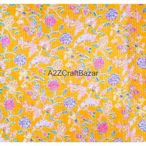 Edredón Kantha Indio Hecho a Mano, Vintage, Ecológico, Reversible, Bordado, de Tamaño Doble, 100% Algodón Orgánico para el Hogar - Product Image 2