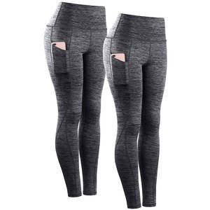 Leggings de fitness Eshel Intl pour femmes, tissu extensible, parfait pour la salle de sport, le yoga, les arts martiaux, design personnalisé, expédition mondiale, usine - Product Image 3