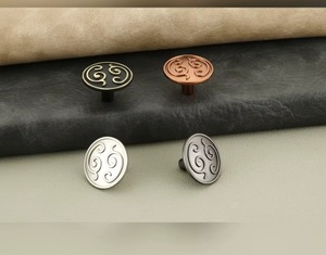 Modern Style Zinc Alloy Cabinet <b>Knobs</b> Wholesale <b>Copper</b> Bronze Black Silver Round Furniture Drawer Pulls Kitchen Factory Supply - Product Image 3