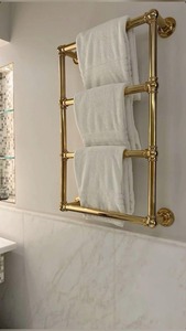 Toallero de Pared de Latón, Redondo, Estilo Tradicional, Acabado Metálico Resistente al Óxido - Product Image 4