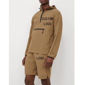 Wholesale Cotton Sweatshirts and Hoodies Set <b>Men</b> Streetwear 100% Cotton Shorts <b>Sweat</b> <b>Suits</b> Printing <b>Men's</b> Sweatshirts And Shorts - Product Image 2