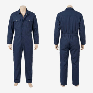 Combinaison de travail rouge pour homme, 245 GSM, coton et polyester, tissu sergé, manches longues, combinaison industrielle, broderie personnalisée, impression de logo - Product Image 6