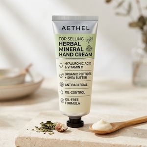 Crème pour les mains la plus vendue, à base de plantes, minéraux, acide hyaluronique, vitamine C, peptides organiques, beurre de karité, antibactérienne, régulatrice de sébum, sans huile - Product Image 2