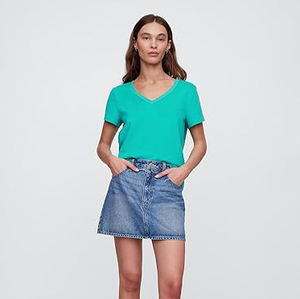 T-shirts décontractés chics pour femmes en gros – Polyester/Coton, col rond classique, streetwear, édition été, couleurs et designs personnalisables - Product Image 3