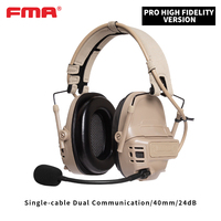 Casque tactique FMA Wholesale FALCON EARS FE-40 PRO - Protection auditive haute fidélité à réduction de bruit TB1490-A