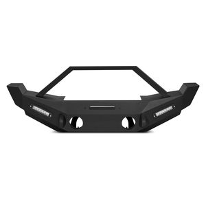 Parachoques Delantero de Acero Reforzado para Wrangler JK/JKU 2007-2018, 2 Barras de Luz LED con Placa para Cabrestante, Iluminación Todoterreno - Product Image 1