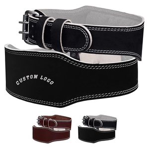 Cinturón de Cuero Genuino Personalizado de Alta Calidad para Hombre, Cinturón de Culturismo y Levantamiento de Pesas, Ajustable con Hebilla de Doble Pin - Product Image 6