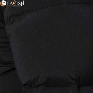 Veste bulle d'hiver unisexe de grande taille avec logo personnalisé pour hommes Vente en gros de tissu tissé à col montant style mode - Product Image 4