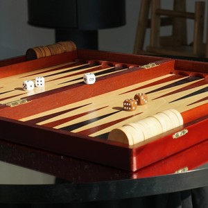 High-Quality Leather Portable <b>Backgammon</b> Board Game <b>Set</b> ODM/OEM Brand LS Model Factory Professional Personalized Pieces Travel - Product Image 4