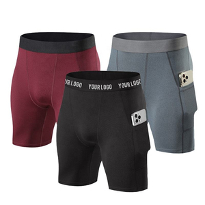 Custom Logo <b>Compression</b> Running <b>Shorts</b> Tights Men Stretchy Quick Dry Training Gym Cycling Basketball Football <b>Short</b> - Product Image 1
