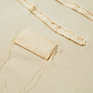 T-shirts Homme 100% Coton, Coupe Oversize, Col Rond Côtelé, Manches Courtes, 180 Grammes, Effet Vieilli, Uni, Logo Personnalisé sur le Devant - Product Image 4