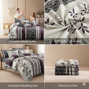 Juego de Ropa de Cama de Poliéster Moderno Tejido Tamaño King, Fundas de Almohada Resistentes a las Arrugas, 400 Hilos, Fácil Cuidado, para el Mercado de EE. UU. y Reino Unido - Product Image 3