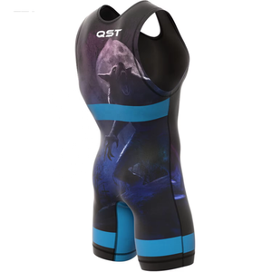 Sublimación personalizada Ropa deportiva para hombres Alta calidad 100% Poliéster Traje de levantamiento de pesas Singlet Powerlifting Wrestling QST - Product Image 5