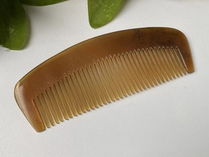 Peigne à cheveux en corne naturelle, couleur aléatoire, massage de la barbe, multi-usages, peignes à cheveux en corne naturelle, différentes tailles pour coiffure, salon - Product Image 5