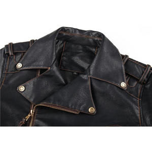 Chaqueta de Cuero para Hombre Estilo HIGH STREET de Moda, Chaquetas de Cuero al por Mayor para Hombre - Product Image 5