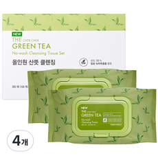 Tony Moly Chok Chok Green Tea Salviette Detergenti Senza Risciacquo, Set da 100 Fogli per Confezione, 4 Confezioni, Struccante Personalizzabile per la Cura della Pelle - Product Image 1