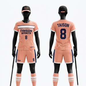 Uniforme Personalizado de Floorball, 180 GSM, Poliéster, Diseño de Paneles Azul y Amarillo, Impresión por Sublimación, Kit de Equipo - Product Image 5
