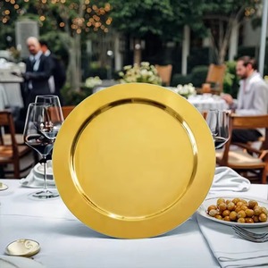 Plato de Presentación Dorado de Acero para Bodas, Plato de Presentación para Fiestas de Boda, Plato de Presentación para Hoteles y Suministros para Banquetes - Product Image 4