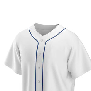 Ropa Deportiva Cómoda, Jersey de Softbol Hecho en Pakistán, Venta al por Mayor, Jerseys de Béisbol Sublimados Personalizados, Transpirables, con Botones - Product Image 4