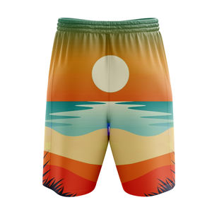 Pantalones Cortos Deportivos de Verano para Hombre al por Mayor, Transpirables, con Cordón, de Cintura Media, Tejidos, Casuales, Ajustados, Rectos, Sueltos, para Playa - Product Image 2