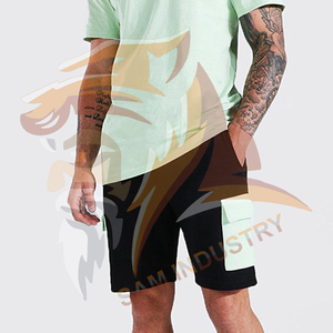 High Performance Custom Logo Design T Shirts & Shorts <b>Sets</b> in Low MOQ Top Style Two Piece Street Wear Men's <b>Twin</b> <b>Sets</b> - Product Image 6