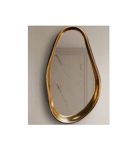 Indian Handcrafted <b>metal</b> <b>Frame</b> Modern Wall Mounted Mirror for Bedroom and Bathroom Wedding Decor - Product Image 5