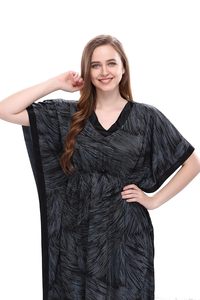 2026 Luxury Ladies <b>Kaftan</b> Kimono Night Dresses Floral <b>Beach</b> Cover 100% Cotton Amazing Designer's Cute Looking Natural Sashes - Product Image 3