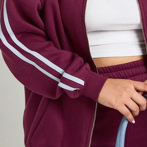 Vêtements de sport tendance, respirants et confortables, sweat à capuche zippé de haute qualité 2026, prix usine, avec impression de logo personnalisée - Product Image 3