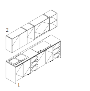 Meubles de cuisine modernes en MDF du Vietnam, durables et écologiques, en panneaux de particules et contreplaqué - Product Image 4