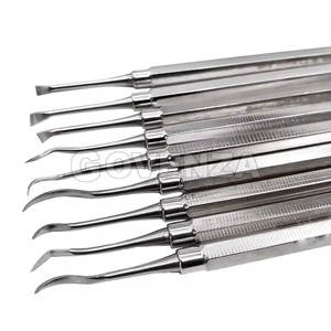 Instrumentos Dentales, Raspadores Manuales, Juego de 6 Piezas, para Prácticas Dentales, Exámenes Profesionales, Acero Inoxidable - Product Image 2