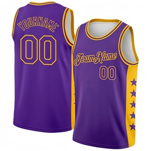 Custom Basketball Jersey Unisex Sleeveless <b>Tank</b> Top Maroon Striped Heat-Transfer Printed Team Name Number Quick Dry Durable 100% - Product Image 4