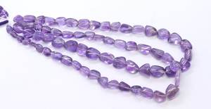 AAA Natural African <b>Amethyst</b> Smooth Uneven Shape Nuggets 8-11 MM Natural <b>Amethyst</b> Gemstone Beads 16 Inch Smooth <b>Amethyst</b> Tumble - Product Image 6