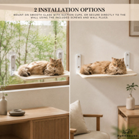 Lit pour chat sans fil, pliable, à fixer sur fenêtre et mur, hamac pour chat