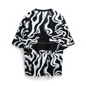 T-shirt Homme Oversize à Épaules Tombantes Respirant Personnalisable OEM Vente en Gros - Product Image 5