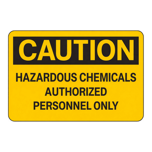Señal de Advertencia de Productos Químicos Peligrosos para Personal Autorizado - Tablero de Advertencia Plegable para Laboratorios e Instalaciones - Product Image 2