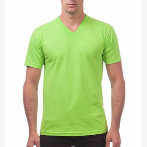 T-shirt pour homme à col en V, en coton, manches courtes, décontracté, basique, confortable, coupe régulière, tissu respirant, à porter au quotidien - Product Image 4