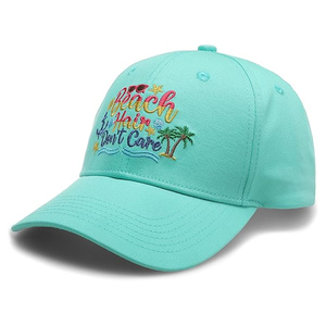 Casquette de baseball d'été légère, respirante et à séchage rapide, de style tendance, vert menthe, haute performance, avec broderie colorée - Product Image 1