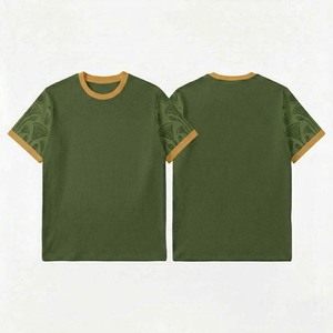 เสื้อยืดผู้ชายแขนสั้นผ้าฝ้ายออร์แกนิคพิมพ์ลายกราฟิก เสื้อยืดแฟชั่นฤดูร้อนรักษ์โลก เสื้อยืดผู้ชาย - Product Image 4