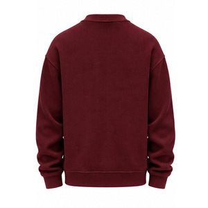 <b>Men</b> Waffle Knit Sweatshirt Custom Casual Crew Neck Textured Pullover <b>Long</b> <b>Sleeve</b> Streetwear Sports <b>Top</b> Wholesale OEM ODM Service - Product Image 2