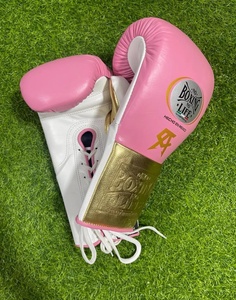 ถุงมือชกมวยมืออาชีพแบบผูกเชือก ยี่ห้อ Professional No Boxing No Life สำหรับ MMA และซานด้า ทำจากหนังแท้ กันลื่น น้ำหนักเบา แบบเต็มนิ้ว - Product Image 3