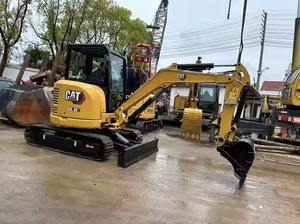 Excavadora Amarilla Usada Versátil de 3 Toneladas con Cabina de Seguridad de Visión Amplia y Brazo Desplazable para Acceso Estrecho en Infraestructuras - Product Image 5