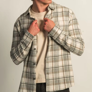 Camisas de Franela de Manga Larga para Hombre al por Mayor, Transpirables, de Verano, Diseño Casual, Modernas, Ligeras y Ecológicas - Product Image 1