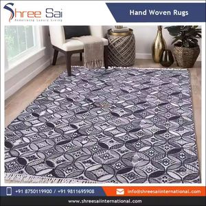 พรมผ้าฝ้ายพิมพ์ลายทรงสี่เหลี่ยมผืนผ้าลายปักดีไซน์ไม่เหมือนใคร - Product Image 2