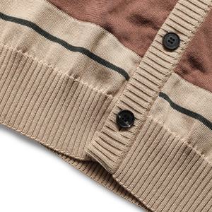 <b>Women's</b> <b>Oversized</b> Fleece Knit <b>Cardigan</b> Jacquard Regular Spring Fashion Patchwork Appliques Embroidery Covered Buttons Casual - Product Image 3