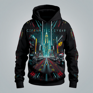 เสื้อฮู้ดสตรีทแวร์ แฟชั่นแนวอเมริกัน ผ้าฝ้ายฟลีซ แบบสวมหัว พร้อมบริการรับผลิตแบบ OEM ODM - Product Image 4