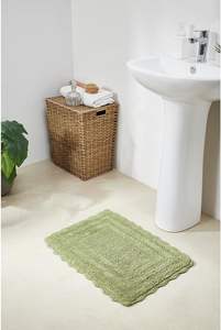 Alfombra de Baño con Diseño a Cuadros, Absorbente, Lavable a Máquina, de Microfibra con Base de TPR - Product Image 6