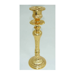 Antique Gold Finish Decorative Pillar Candle Holder <b>Top</b> Quality Metal Brass Candle Stand For Home Decoration Candlestick - Product Image 1