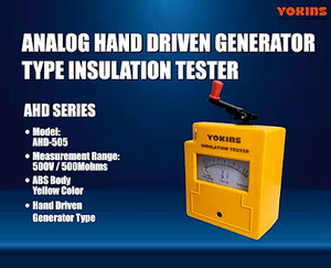 เครื่องทดสอบฉนวนแบบมือหมุน AHD-505 500V 500MΩ |   อุปกรณ์ทดสอบประเภทต่างๆ |   ตัวถัง ABS แข็งแรงทนทาน |   รับประกัน 12 เดือน - Product Image 3